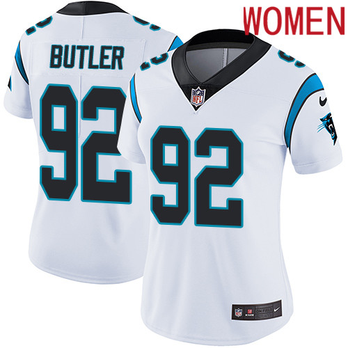 2019 Women Carolina Panthers #92 Butler white Nike Vapor Untouchable Limited NFL Jersey